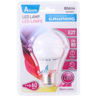 Grundig LED lamp A60 9W E27 806lm