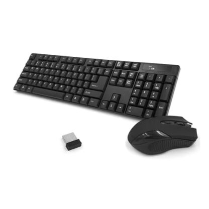 Draadloos Waterbestendig toetsenbord + muis Zwart