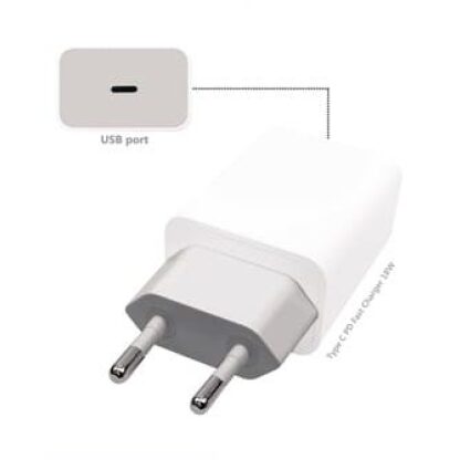 USB-C Fast Travel Charger 18W Wit