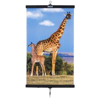 Wandverwarming Poster Giraffen familie