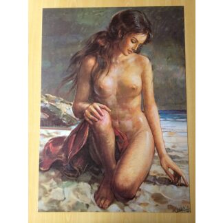 Naaktportret vrouw litho 50 x 70 cm