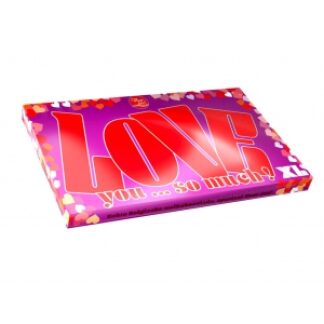 Voor jou! Chocolade reep XL love you so much 250 gram