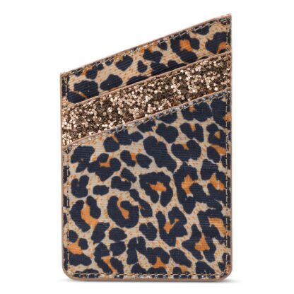 My Style Universal Sticky Card Pocket Gold Leopard