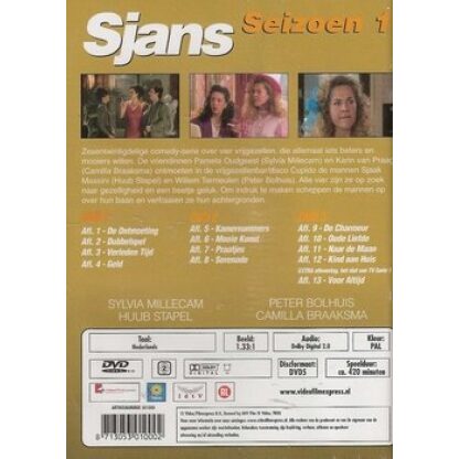 Sjans - Seizoen 1 DVD achterkant