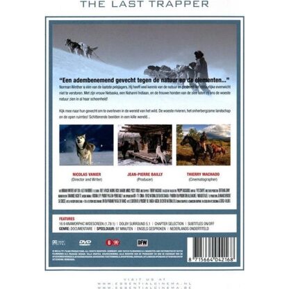 The Last Trapper DVD achterkant