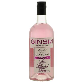 GinSin Strawberry - Alcoholvrije Gin 0.7 L