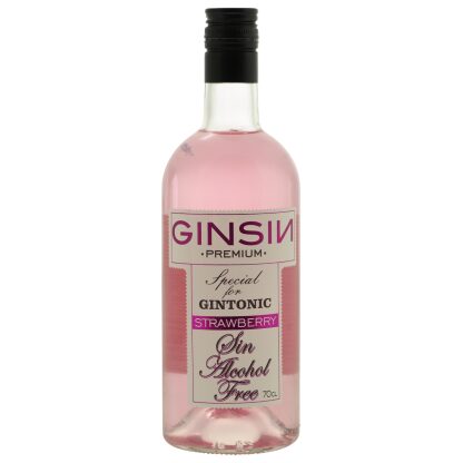 GinSin Strawberry - Alcoholvrije Gin 0.7 L