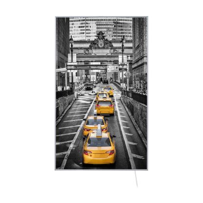 Wandverwarming paneel Taxi's in New York 60 x 100 cm