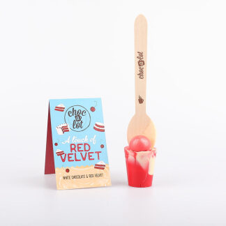 A touch of Red Velvet Chocolade lepel / Choco Spoon